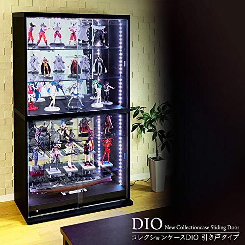 Amazon.co.jp: 地球家具 コレクションラック DIO ディオ 引き戸 幅90cm