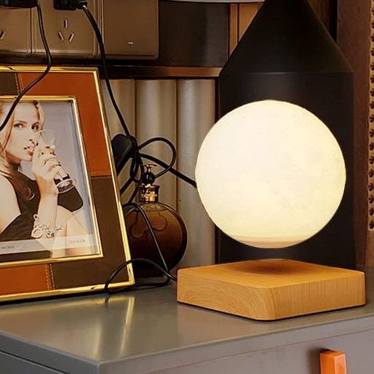 Amazon.co.jp : 月 ライト 月型ライト ラバライト 磁気浮上 月型照明