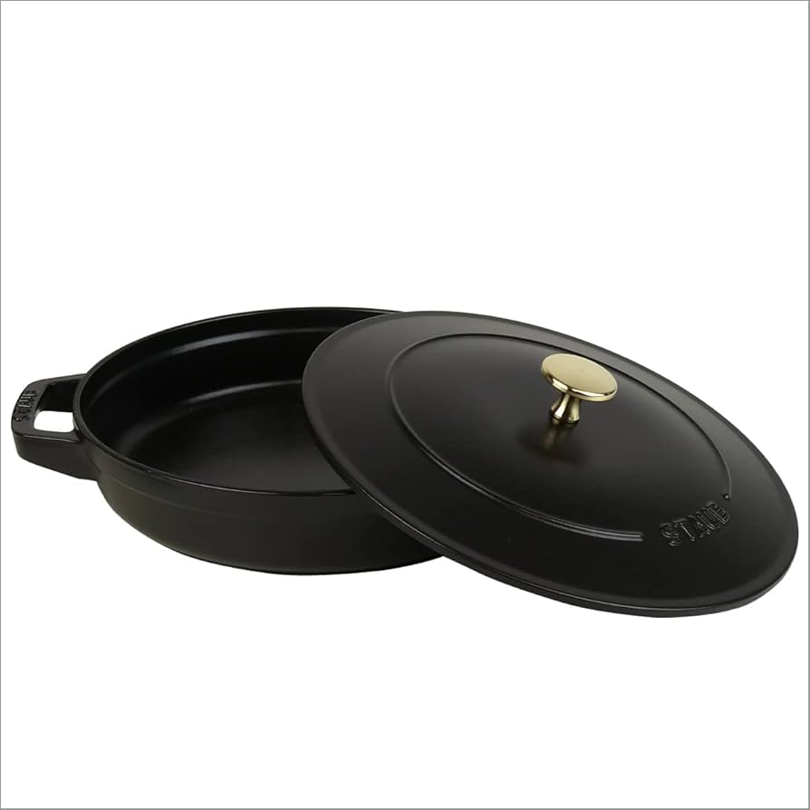 Amazon | ストウブ 鍋 24cm ココットとフライパンの3個セット ブラック