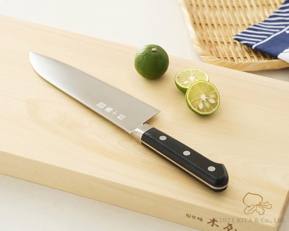 Amazon｜木屋 コスミック團十郎 三徳包丁 (鎌型) 粉末鋼 割り込み 三層