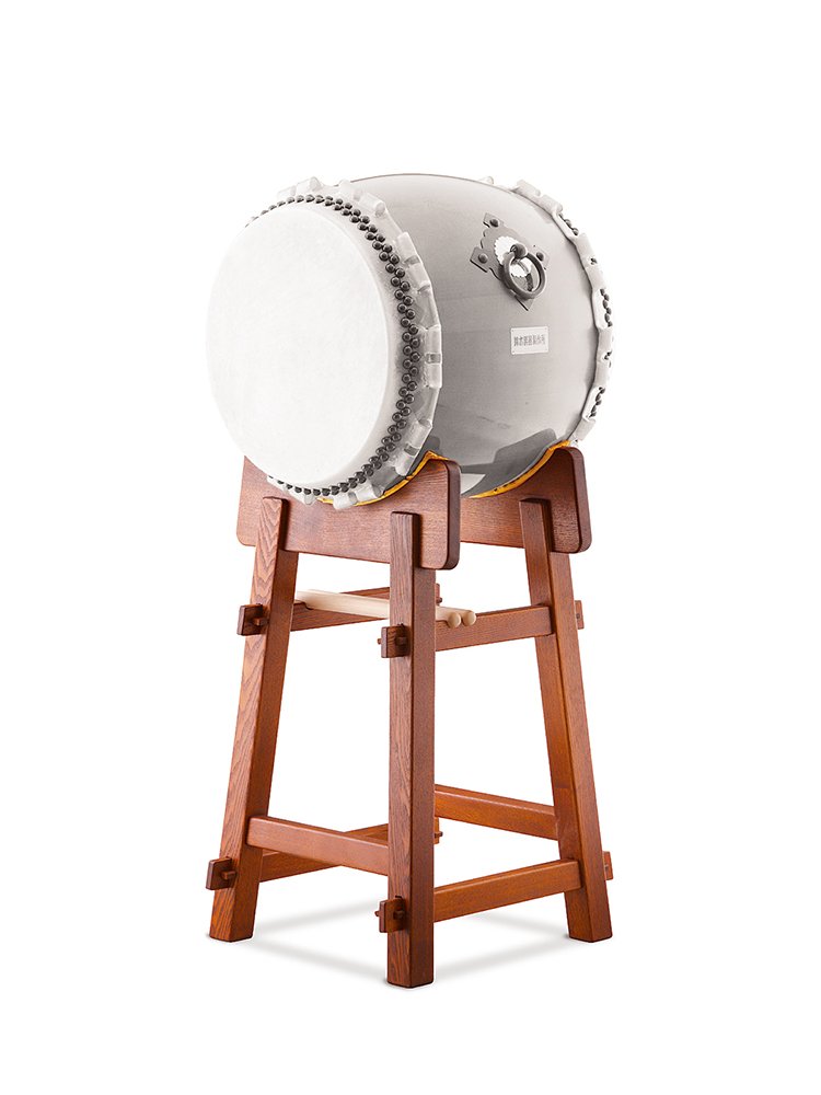 岡田屋布施】中型和太鼓 木製バチ&スタンド付き 岡田屋布施】中型和