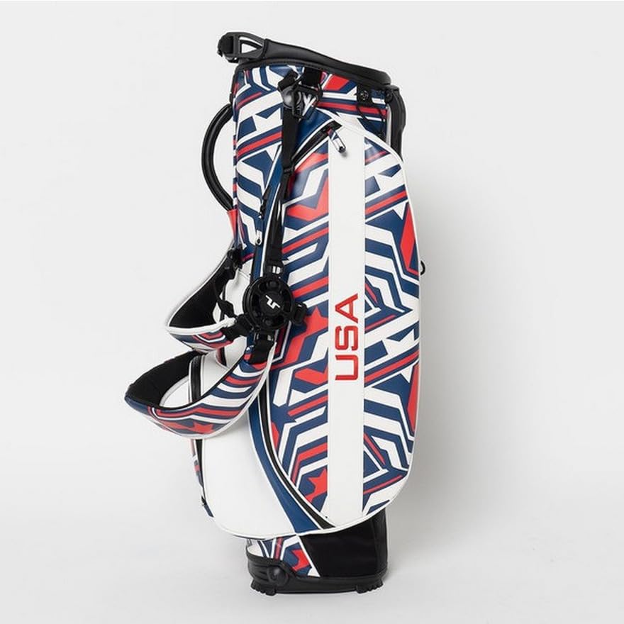 J.Lindeberg キャディバッグ 1997 EST. 371M レッド J.Lindeberg