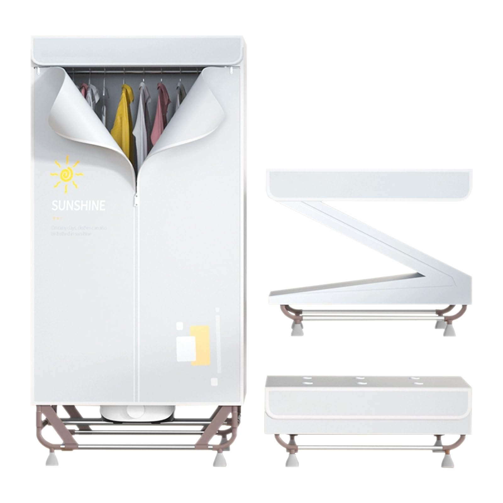 Amazon.co.jp: 衣類乾燥機 部屋干し 衣服乾燥機 折りたため式 大容量