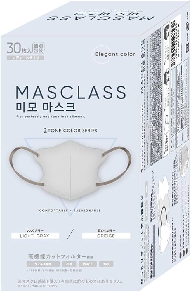 Amazon.co.jp: [MASCLASS] マスク 3Dマスク 30枚入り バイカラー