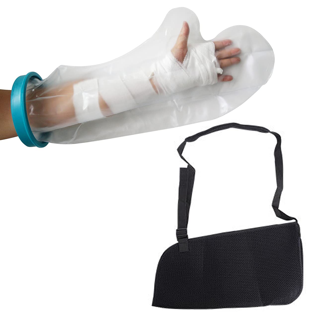 Amazon | Mikuru 骨折用 サポーター 防水 ギプス カバー セット 腕