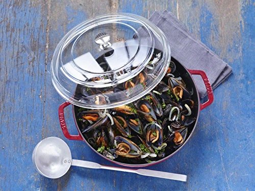 Amazon.co.jp: staub ストウブ 「 ドーム ガラス蓋 24cm 」 フライパン