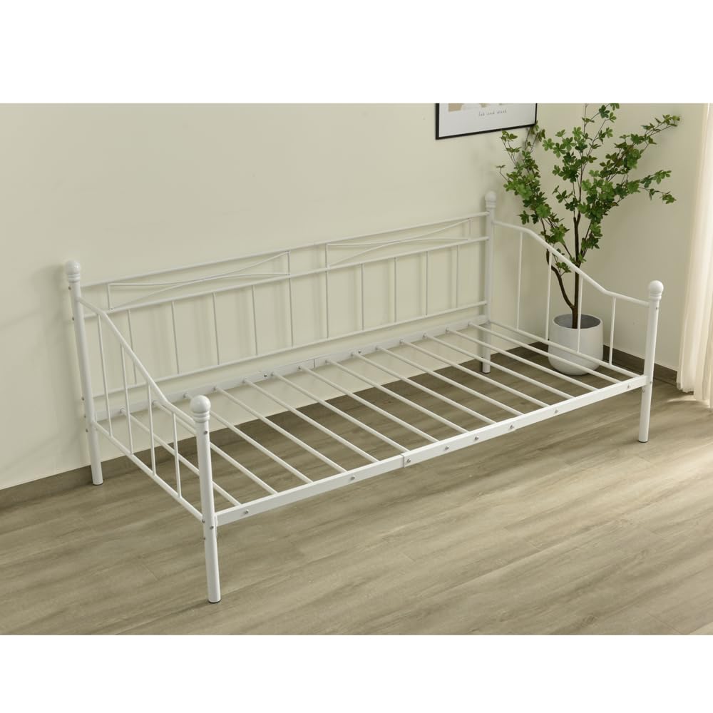 Amazon｜【ホワイト】シングルベッド パイプベッド ベッド シングル
