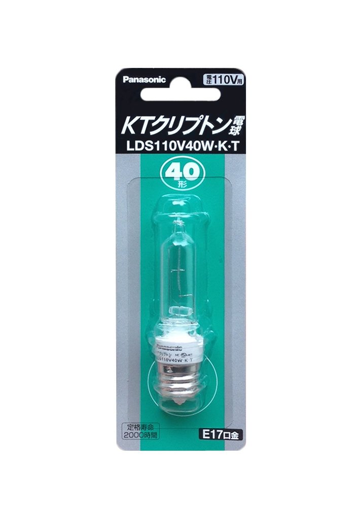 Amazon | パナソニック KTクリプトン電球 40W E17口金 LDS110V40WKT