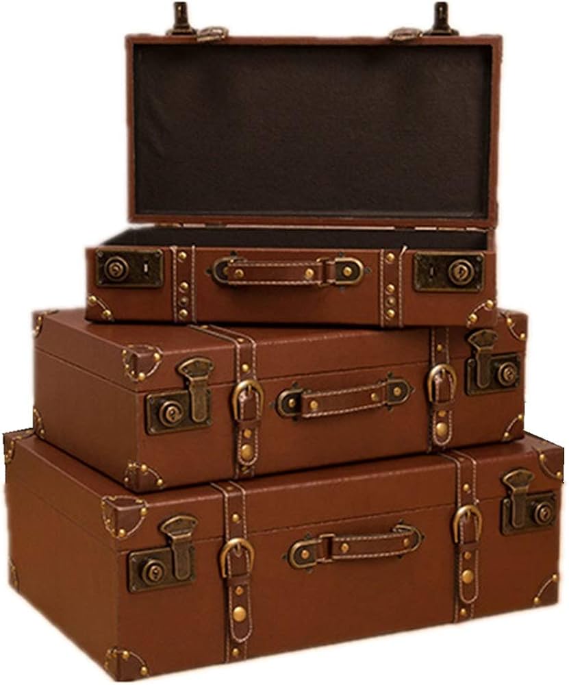 Amazon｜ヴィンテージ スーツケース アンティークのスーツケース3枚