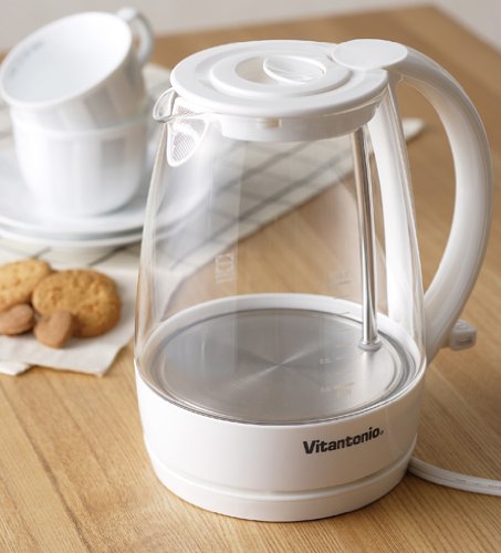 Amazon | Vitantonio ガラスケトル 1L VEK-600 | Vitantonio
