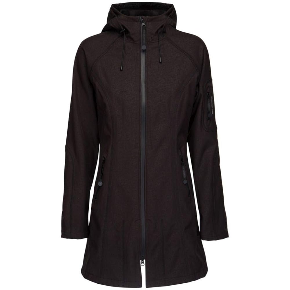 ILSE JACOBSEN ブラックレインコート38 ILSE JACOBSEN ブラックレイン