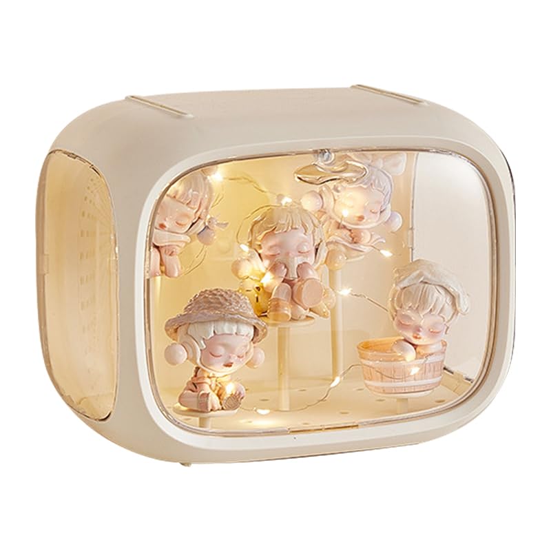 Amazon.co.jp: フィギュア用ディスプレイケース ライト付き 調節可能な