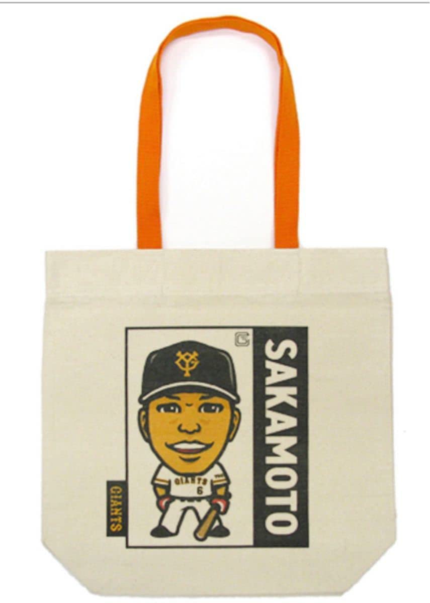 Amazon.co.jp: 坂本勇人 似顔絵トートバッグ 6 ジャイアンツ 巨人
