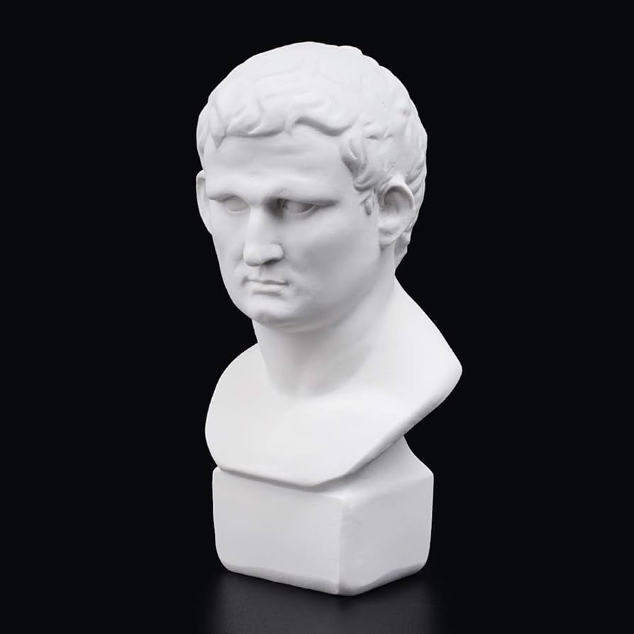 Amazon.co.jp: GOGOS 石膏像 アグリッパ Agrippa 人物像 胸像 7.2*6.5