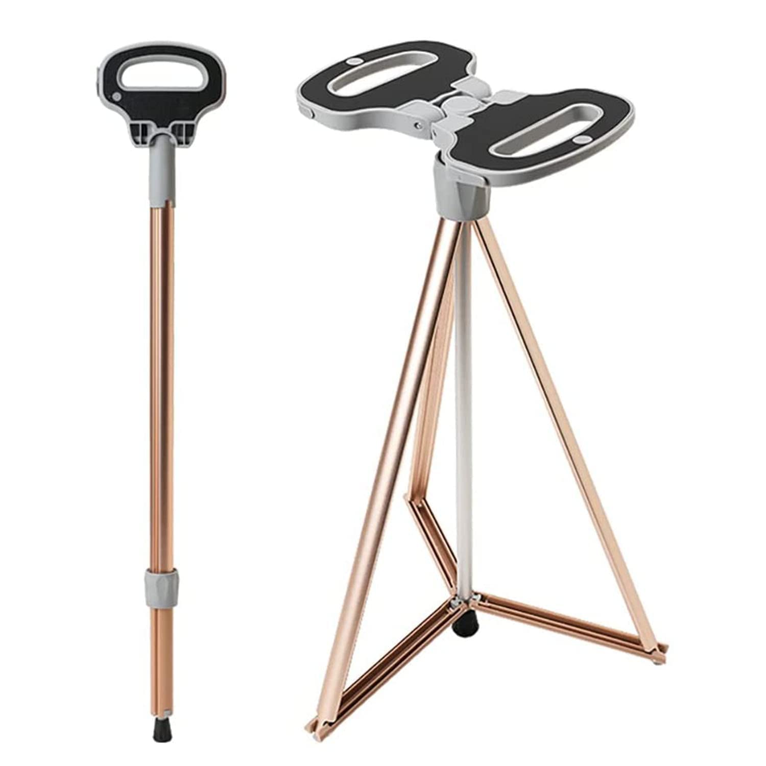 Amazon.co.jp: 登山杖 折りたたみ杖 ステッキチェア 超軽量 アルミ製