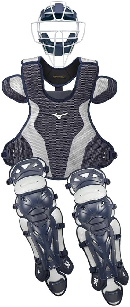Amazon | ミズノ MIZUNO 一般軟式キャッチャー防具 3点セット ネイビー