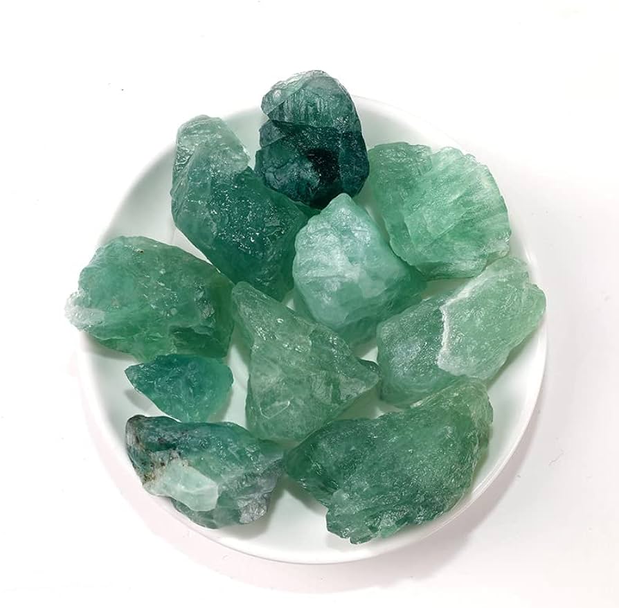 Amazon.co.jp: SUKIMIND 400gセット グリーンフローライト 原石 天然石