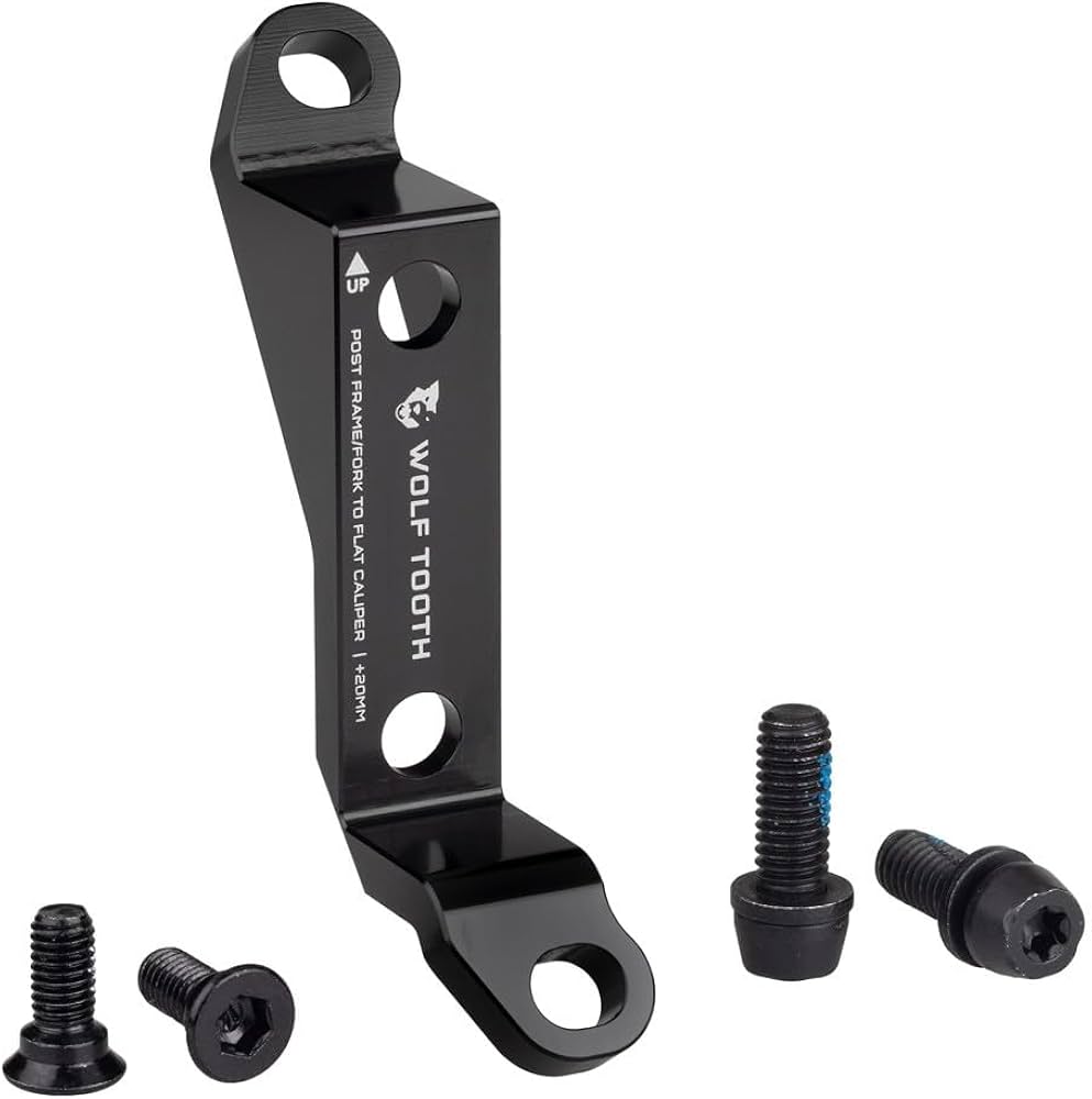Amazon.com : Wolf Tooth Post to Flat Mount Brake Adapter : Sports
