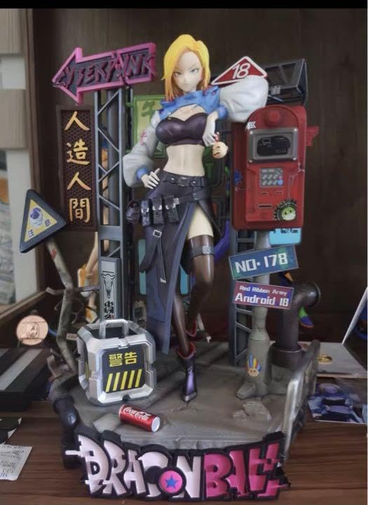 ドラゴンボール 人造人間18号17号 ガレキ ガレージキット スタチュー