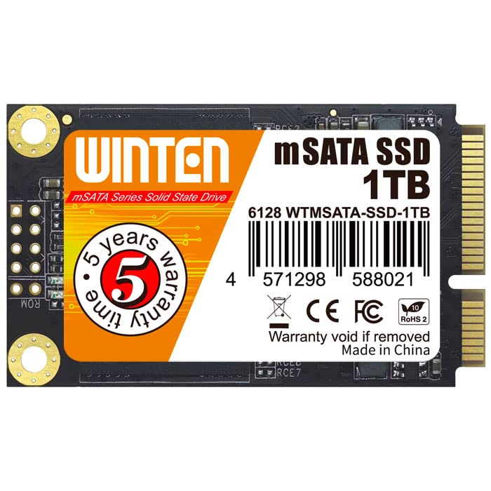 Amazon.co.jp: WINTEN SSD 1TB mSATA 最大読取530MB/s 最大書込500MB