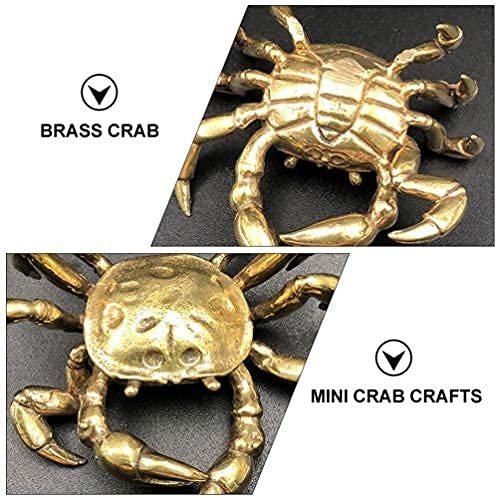 Amazon.co.jp: 蟹 置物 風水グッズ 真鍮 カニ 風水置物 かにと
