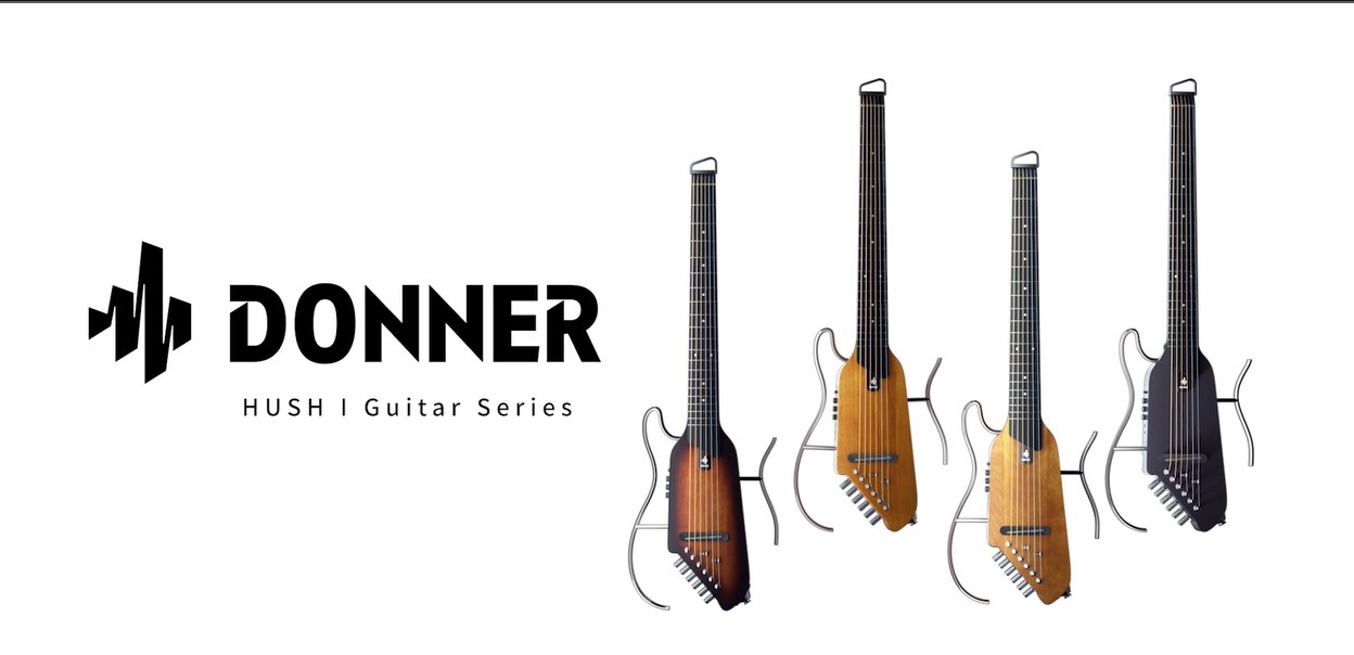 Amazon.com: Donner HUSH I Guitar For Travel - Portable Ultra-Light