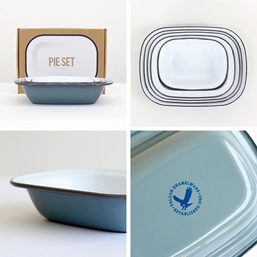 Amazon.co.jp: FALCON(ファルコン)ホーロー パイセット(パイ皿5点