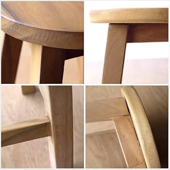 Amazon｜アカシア無垢材 木製 天然木 スツール ナチュラル シンプル