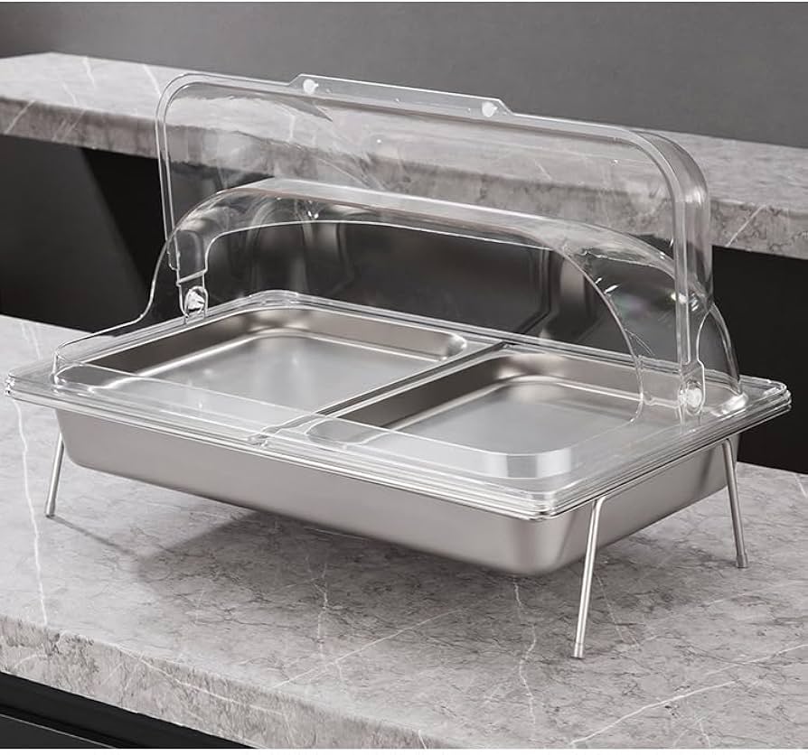 ビュッフェサーバー冷前菜用ステンレス製フードディスプレイ 7