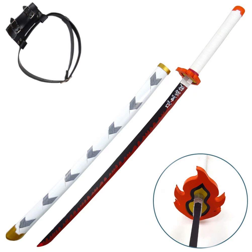 Amazon.co.jp: 鬼滅の刃 刀 鬼殺隊 煉獄 杏寿郎 日本刀 模造刀 木刀