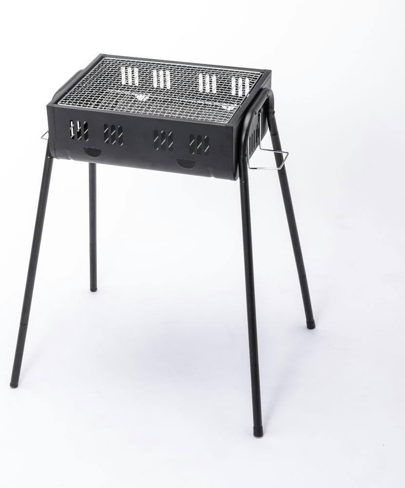 激安！【大理石調+ブラック】 屋外BBQ バーベキューコンロ Black