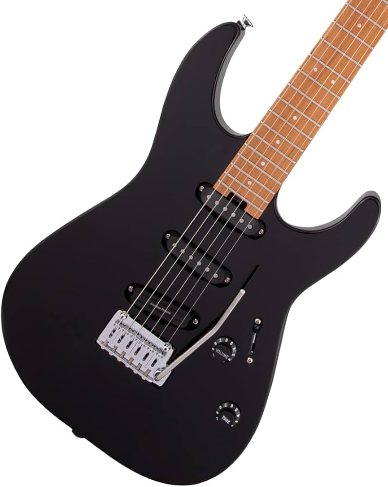 Amazon.com: Charvel Pro-Mod DK22 SSS 2PT CM - Black : Musical