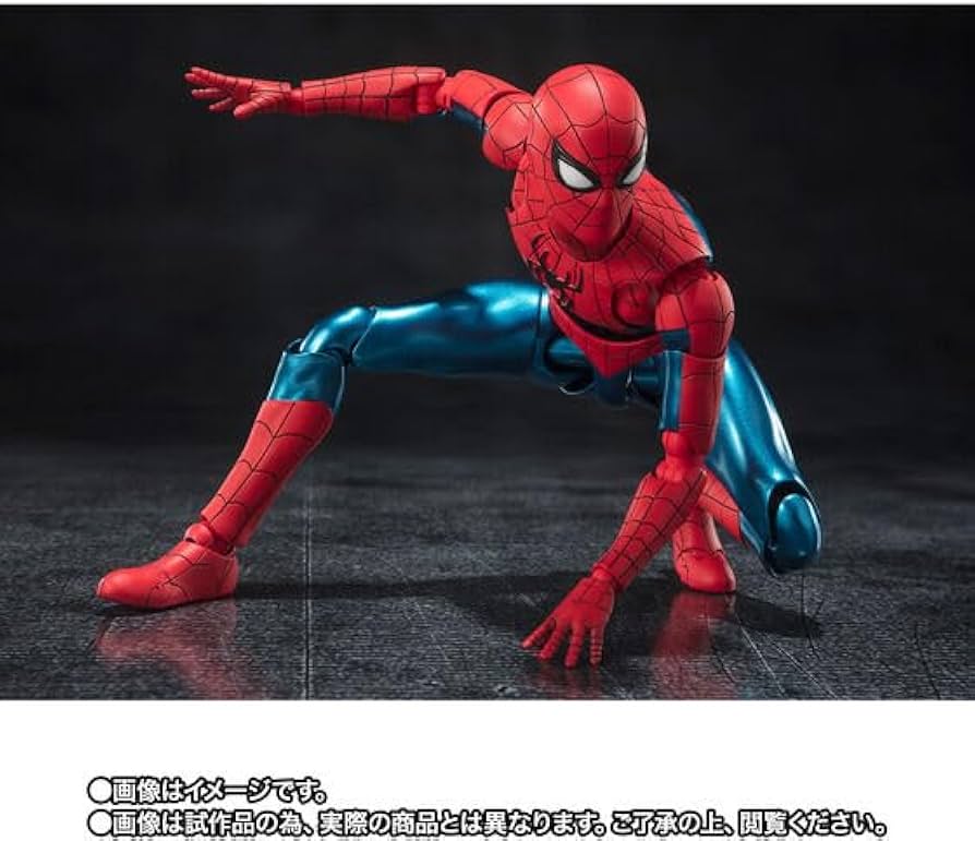 Amazon.co.jp: SH スパ イダー マン フィギュア［ニューレッド&ブルー