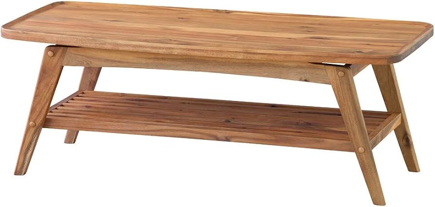 Amazon.co.jp: AZUMAYA ローテーブル コーヒーテーブル 幅110cm 天然木