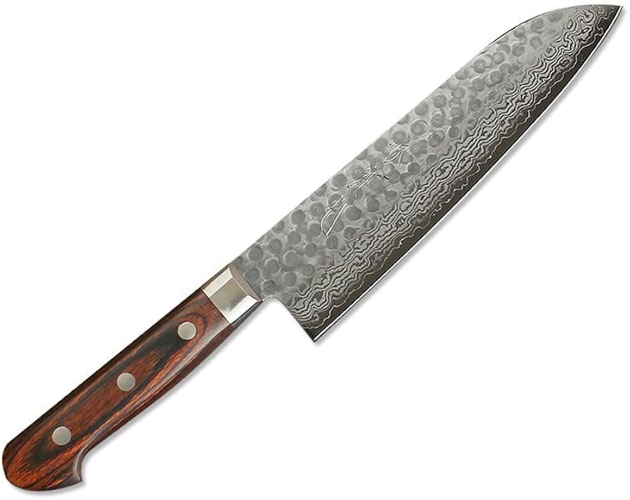 Amazon｜ミルフィーユ包丁 槌目模様とダマスカス模様がカッコいい家庭