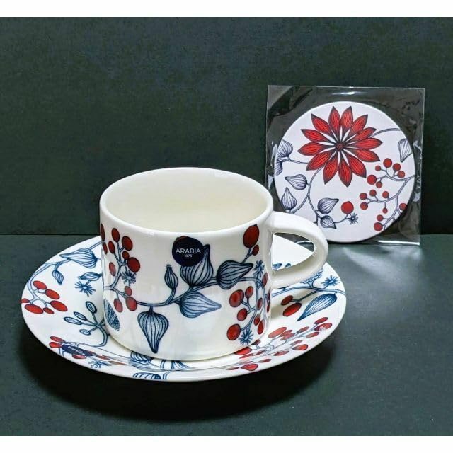 Amazon.co.jp: アラビア ルノ フロストベリー ティーカップソーサー