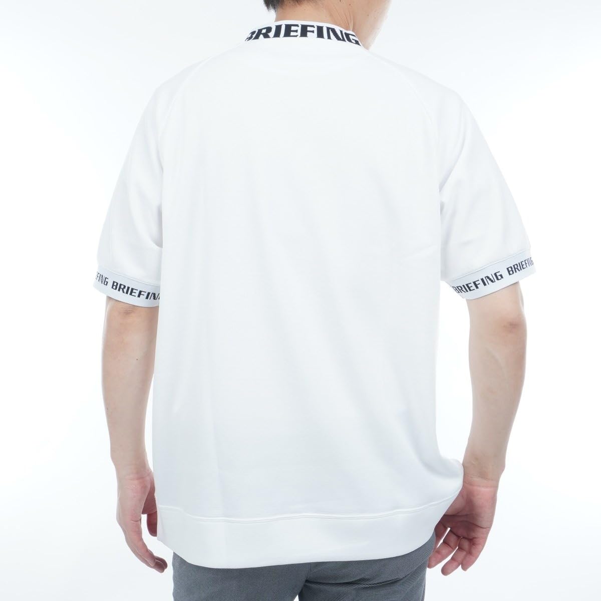 ブリーフィング モックネックシャツ白 XL BRIEFING ハイネック モック