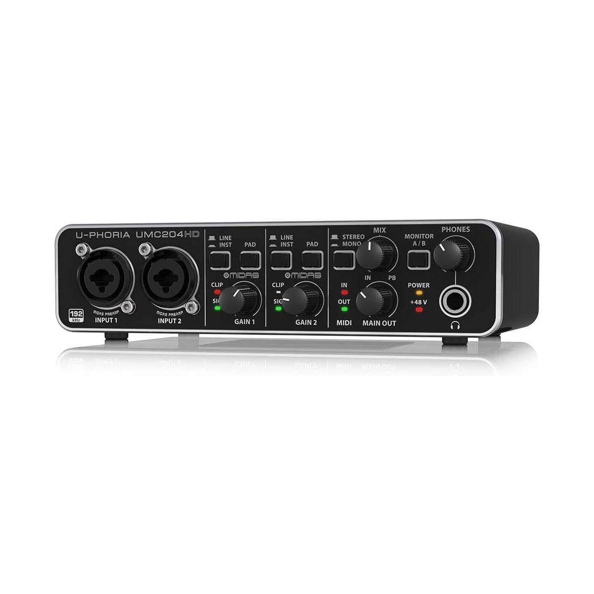 Amazon.com: Behringer UMC204HD Audiophile 2x4, 24-Bit/192 kHz USB