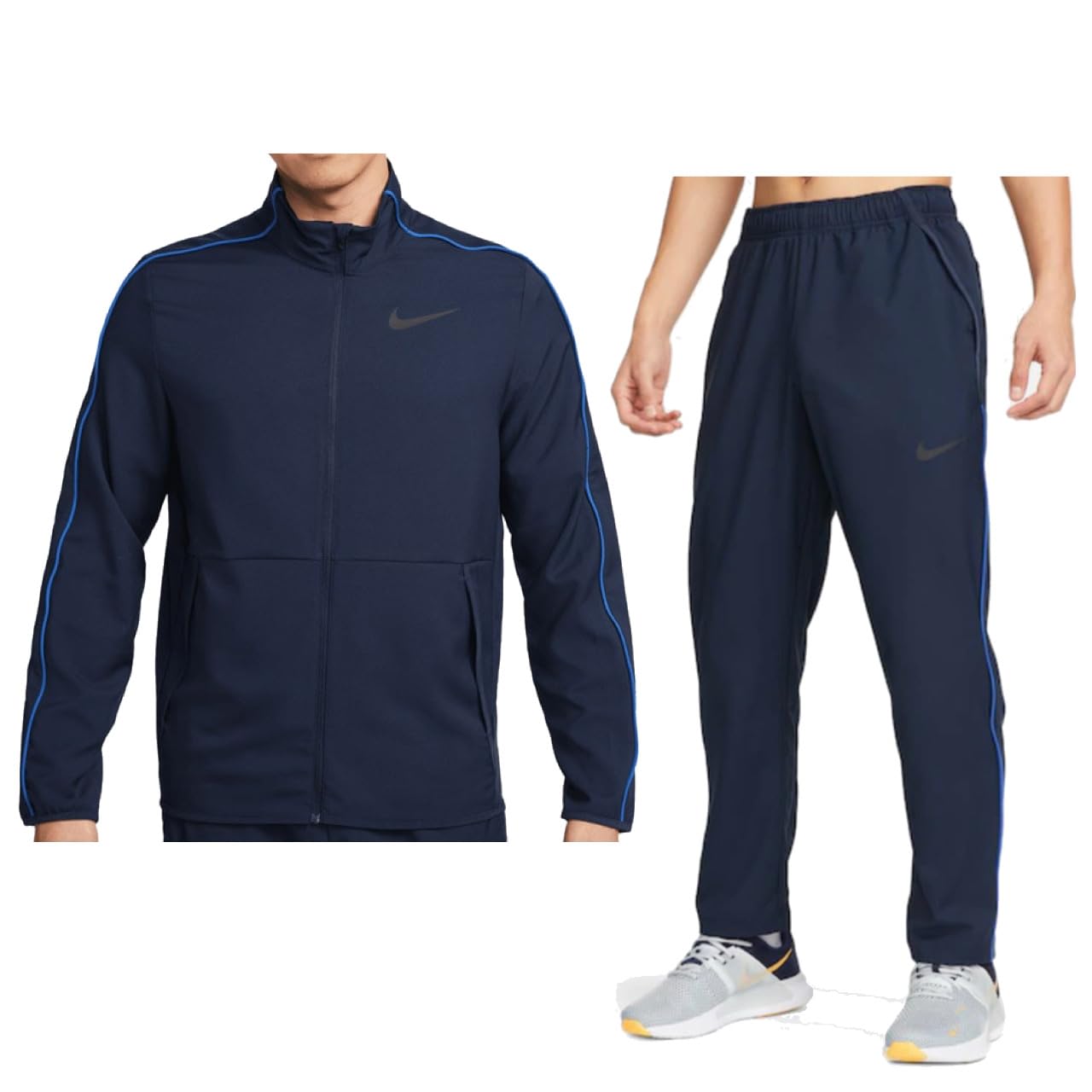 Nike Dri-FIT ジャージ M ネイビー/ライトブルー 上下セット Nike Dri