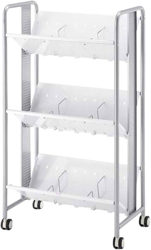 Amazon | 林製作所 ブックラックワゴン 重量タイプ 3段 YS-41 | 物品棚