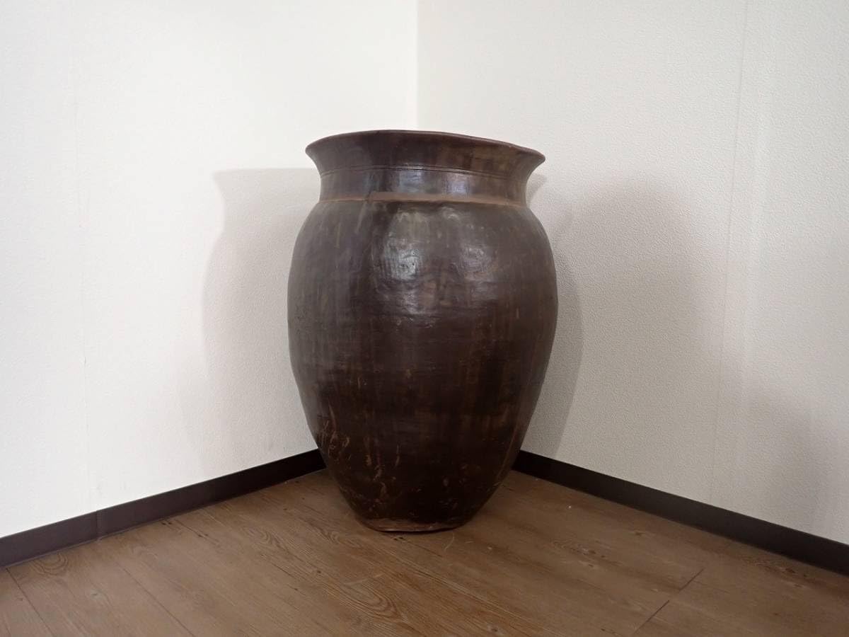 大型 茶甕 大甕 水瓶 壷 ツボ 明治時代 美術陶器 埼玉県 直接引取限定