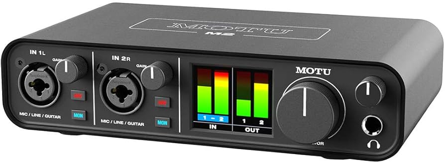 Amazon.com: Motu M2 2x2 USB-C Audio Interface with XLR-XLR Cable