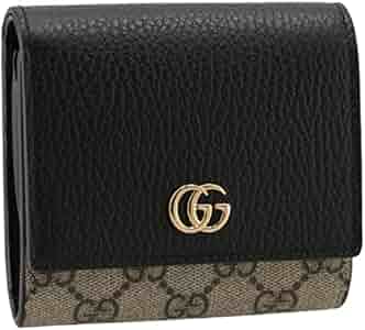 Amazon | グッチ 二つ折り財布 レディース GGマーモント ブラック