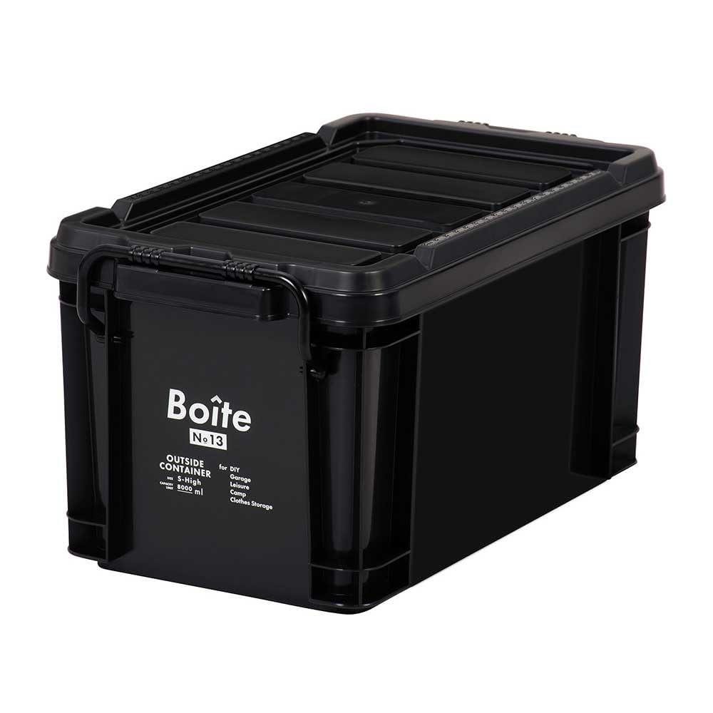 Amazon.co.jp: ベストコ コンテナボックス 収納 S ハイ 8L ブラック MA