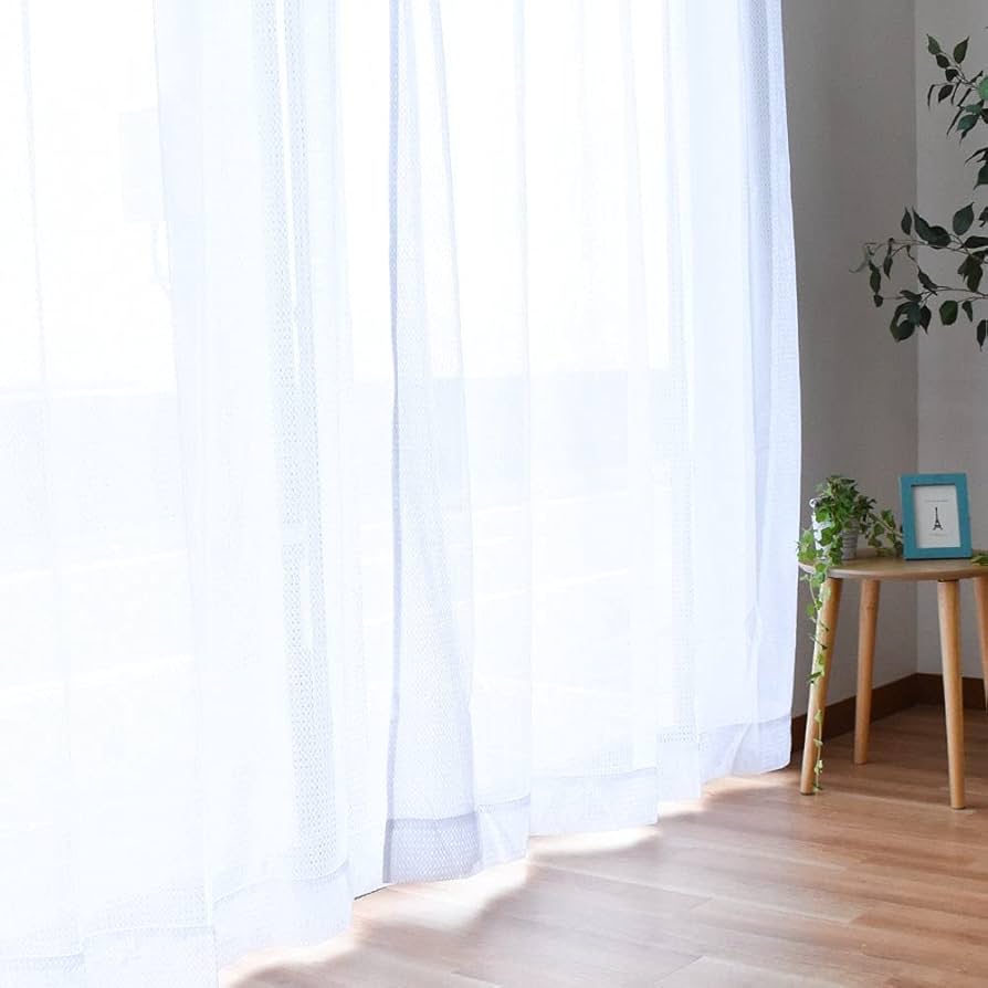 Amazon｜カーテン レースカーテン 「ムーンレース」 ミラーレース