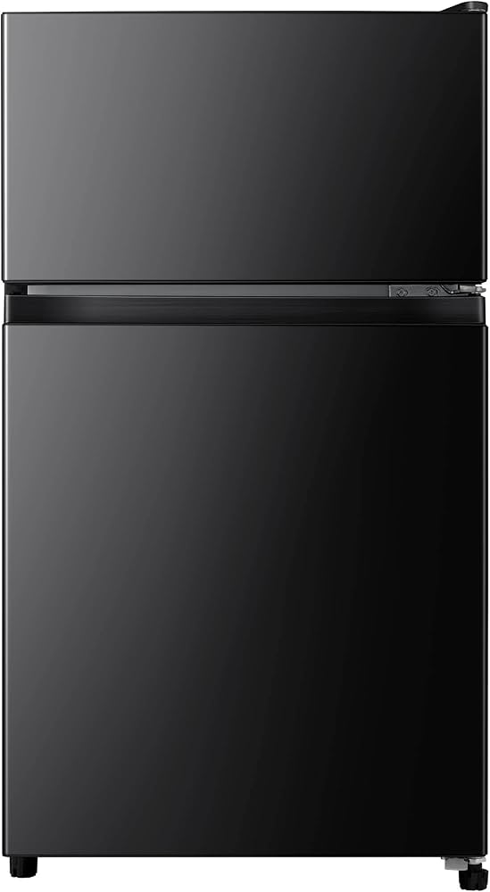 Amazon | 冷蔵庫 幅47.5cm 87L 右開き ブラック 2ドア スリム 小型