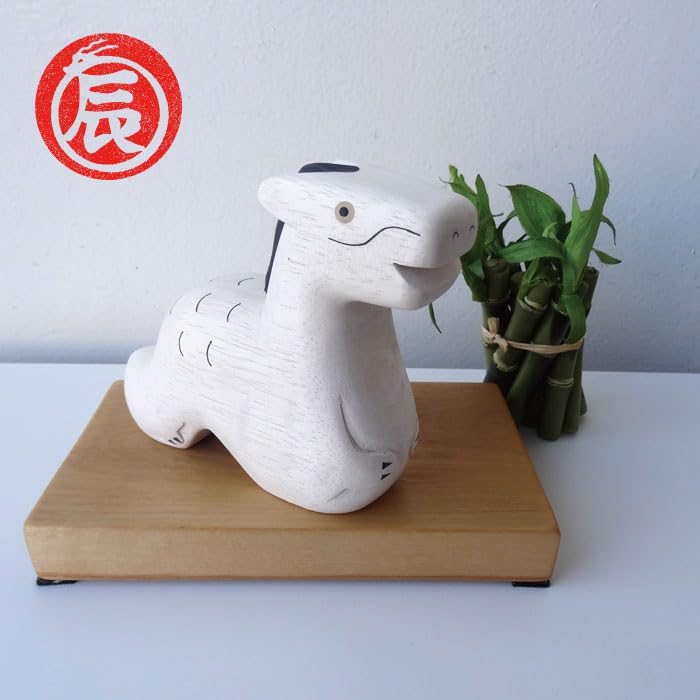 Amazon.co.jp: ウッドギャラリー樹 ビッグ辰 木彫りの置物 天然木