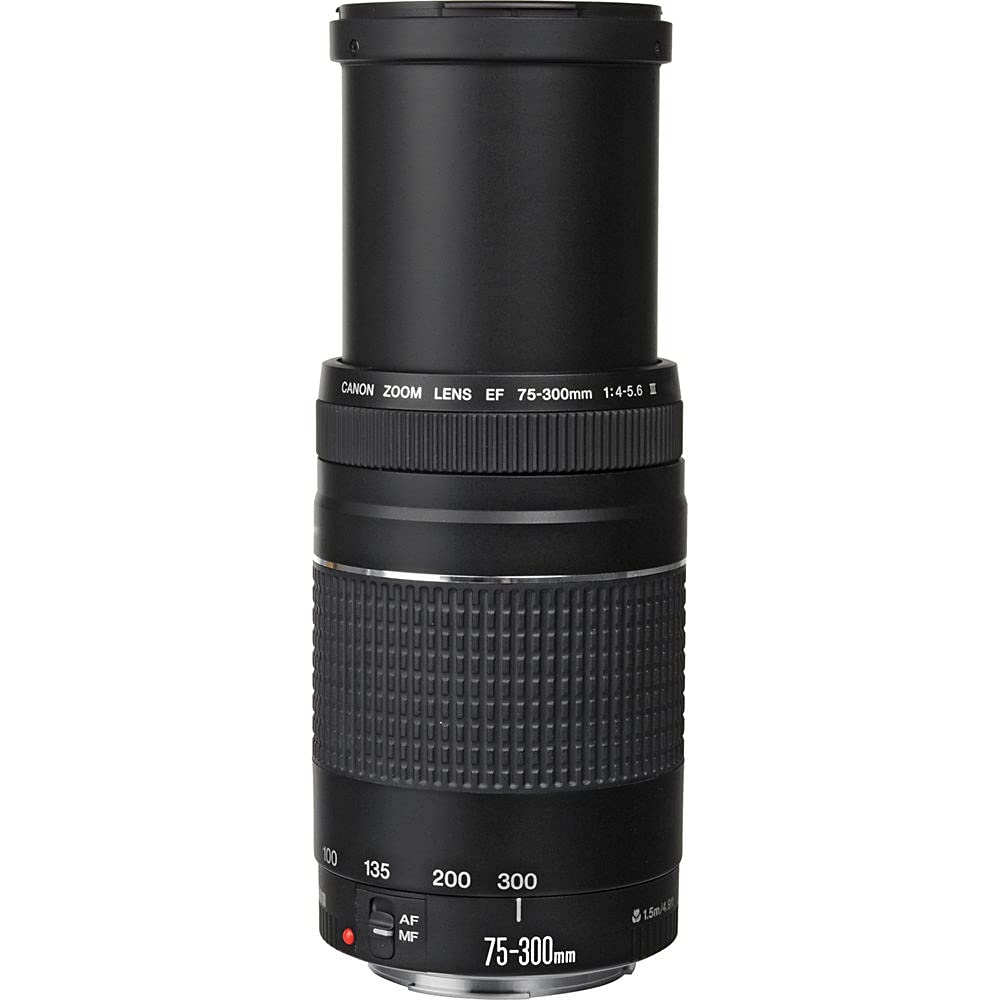 Amazon.com : Canon EF 75-300mm f/4-5.6 III Lens Bundled with 58mm