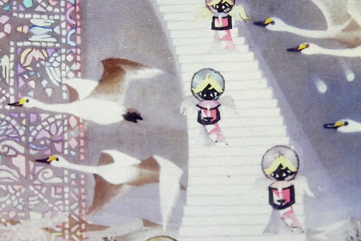 藤城清治 美しい四季の詩 天使の贈り物 直筆サイン 美品 藤城清治