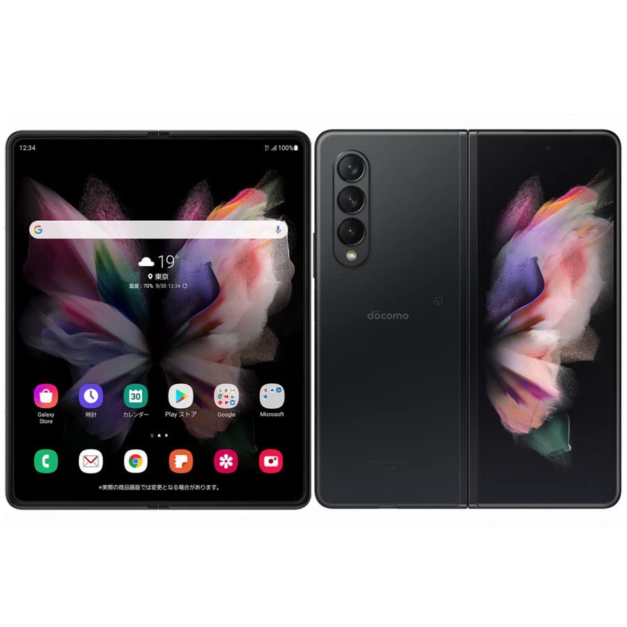 Amazon | docomo Galaxy Z Fold3 5G SC-55B Black ブラック 黒 本体